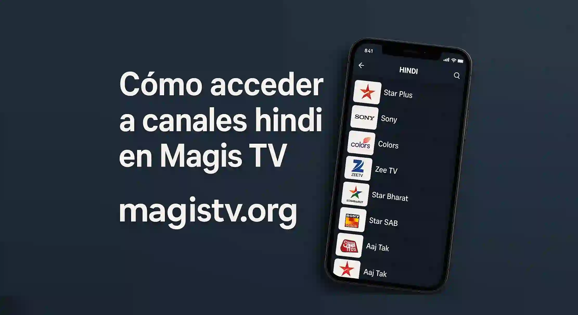 Cómo acceder a canales hindi en Magis TV (1)